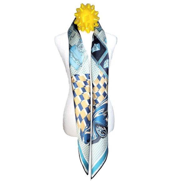 NEW Genuine 100% Mulberry Silk Double Sided Scarf 42"x42" Square Shawl 5802 - Picture 5 of 10